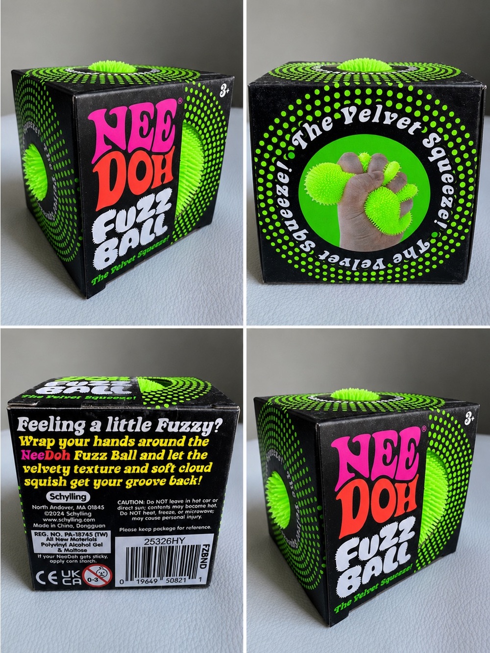 Authentic Schylling Needoh FuzzBall Green NIB from Target